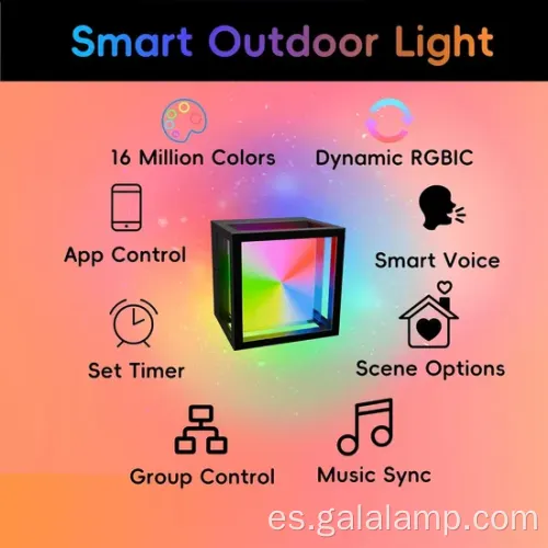 Graffiti moderno Luz de pared al aire libre inteligente